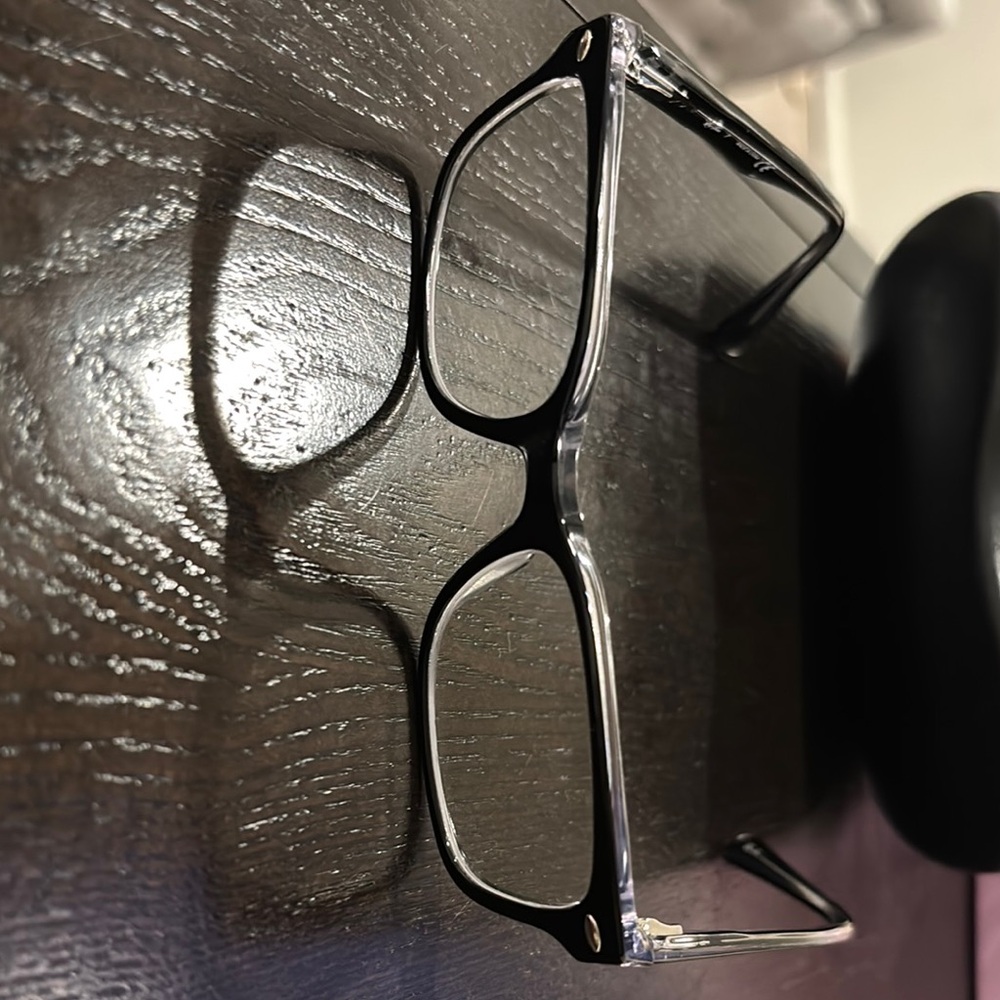 Ray-Ban Black Rectangular Office Glasses